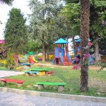 Un angolo del giardino della Scuola dell'Infanzia